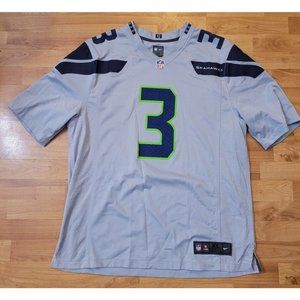 Seattle Seahawks Russel Wilson #3 NFL Men's Size XL Nike Jersey T-Shirt Gray